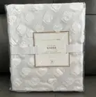 Pottery Barn Teen Cloud Sheer Curtain Panel Drape 44x84”White Appliqué New