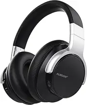 AUSDOM E7 Active Noise Cancelling Headphones: Wireless Bluetooth Over Ear ANC Headphones with Microphone, 50H Playtime, Hi-Fi Sound, Deep Bass, Comfortable Protein Earpads for Travel Work Home Office