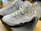 Size 11.5 Nike Air Jordan True Flight White Yellow Ochre Black 342964-107 Men's