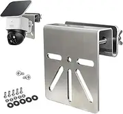 [WiTi] Stainless Steel Gutter Mount for Eufy Security SoloCam S340, Solar Security Camera Mount, Anti-Rust Screws, No Drilling Installation, Compatible with Outdoor IP PTZ DomeCameras