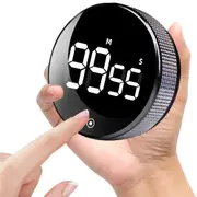 Digital Kitchen Timer Rotation Adjustment Large LED Magnetic Countdown Countup Timer
