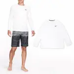 【NIKE 耐吉】長袖 ESSENTIAL HYDROGUARD SWIM 男款 白 黑 防曬衣 速乾 長袖上衣(NESSA587-100)