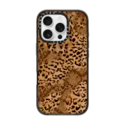 iPhone 16 Pro Impact Case Brown Leopard
