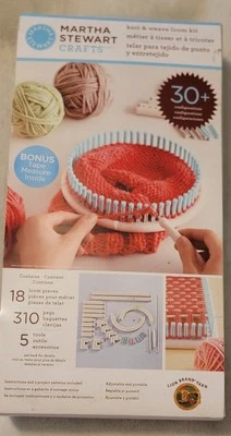 Martha Stewart Round Knit And Loom Weave Kit NEW Homemade Hat Scarf