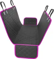 Active Pet Dog Car Seat Cover for Back Seat. Car Seat Protector Dog Hammock PINK