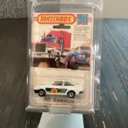 Matchbox Superfast No 9 Ford Escort RS2000 Rare SATIN BLACK BASE VNMIB