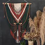 «編織掛毯» 現貨 INS手工 編織 民族異域風牆上彩色 掛毯 北歐波西米亞牆面裝飾DIY