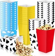 Dunzoom 50 Pcs Toy Inspired Cartoon Story Popcorn Boxes Cookies and Candy Gift Boxes Themed Paper Gift Packs for Kids Boys Girls Birthday Party Decoration Supplies