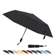 Travel Umbrella, 42 Inches Double Vented Canopy Windproof Automatic Strong Co...