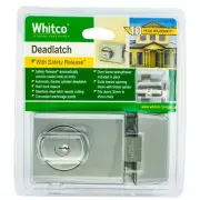 Whitco Chrome (GREY) Double Cylinder Deadlatch