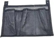 Black Nylon Beer Fishing Tackle Box Storage Bag Side Pouch Organizer Marine Yacht Kayak Canoe Mesh Storage Accessories Durable