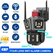 Dual Cameras 4MP Three Lens Home Camera 10x zoom WIFI Security Surveillance