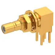 RF SSMB Connector, 7410-1511-000, Coaxicom/AED, Panel Mount, Solder Terminal, M