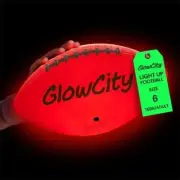 GlowCity Glow in The Dark Football - Light Up, Official Size Football - LED NEW