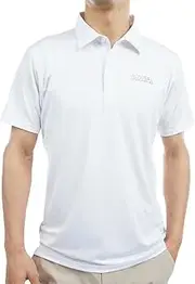 [アドミラル] Admiral Golf ADMA353 Men's High Tension Golf Shirt, White, LL