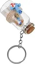 Quicksand Bottle Ornaments Mini Glass Bottles Cool Keychain Purse Charms Funny Keychains Funny Keychain Charm for Purse Cool Keychains Sand and Gravel Powder