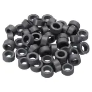 50Pcs Ferrite Toroid Core, Toroid Core 0.6"ODx0.3"IDx0.3"H Ferrite Rings, Black