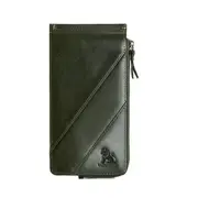 Men Women Rfid Wallet Leather Long Purse 12 Slots Card Holder Zipper Phone Purse