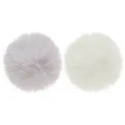 2Pcs Cute Plush Bunny Tail for Adults for Rabbit Costume Parties