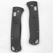 2PCS Black Premium Brushed Custom Scales For Benchmade Bugout 535 Knife Fittings