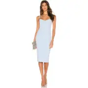 Nookie x Revolve bodycon Allure Midi Dress in Dusty Blue small
