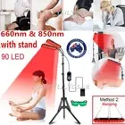 Red Lights Therapy Lamp Stand Dual Infrared Lamps 90 LED 660nm Red & 850nm