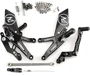 WYJDZSW Compatible with CB650R CBR650R CB650F CBR650F Rear Sets Heighten Pedal Adjustable Rearsets FootPegs Shift Lever Brake Kit (Color : Titanium 1)