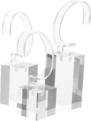 SAFIGLE 3pcs Acrylic Watch Stand Children Watch Holder Watches Bracelet Display Rack Small Bracelet Stand Clear Monitor Stand Ornament Holder Display Stand Jewelry Small Table Bracelets