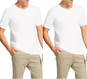 [Bonds] 2 Pack V Neck Raglan Blank Plain Mens White T‑Shirt Tee Top Soft Cotton M9762W (3XL / 24)