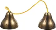 QUMIIRITY Bronze Touch Bell Ringing Bell Service Bell Percussion Hand Held Bell Cymbal Hand Bell Sound Bell Yoga Bell Music Instrument Brass