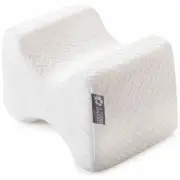 Knee Pillow for Side Sleepers - 100% Memory Foam Wedge Contour - Leg Pillows for