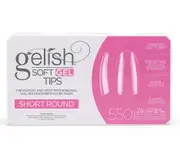 Gelish Soft Gel Nail Tips Short Round - Box of 550