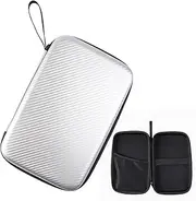 Table Tennis Racket Case, EVA Table Tennis Bat Box, Protective Reusable Sports Organizer Holds 2 Paddles 6 Ball for Daily Training Game Travel Sports