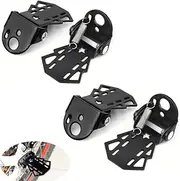 4 Pack Mini Bicycle Rear Pedals Bike Pegs Folding Foot Rest Mount Stand for Mountain Bicycles Rear Seat Pedal Child Kids Bikes Peg Metal Plate Cycling Footrest Accessories