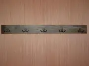 Wood Coat / Key Rack with 2-Prong Hooks Rustic Handmade Weathered Reclaimed Barn