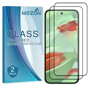[2 Pack] Google Pixel 9 Tempered Glass Full Coverage Crystal Clear Premium 3D Edge 9H HD Screen Protector by MEZON (Pixel 9, HD Full) – FREE EXPRESS