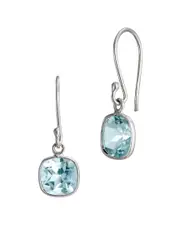 Savvy Cie Silver 2.50 ct. tw. Blue Topaz Earrings