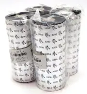 Zebra 3200 Wax-Resin Ribbons 6.85" x 17712" 03200BK17445 Black Genuine - 4 Rolls