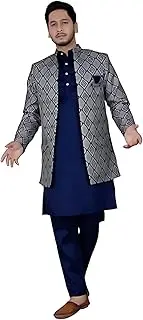 [Amzira] Men's Kurta Pajamas and Ethnic Jacket Ethnic Clothing