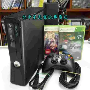 【XBOX360主機】☆ Slim版 黑色霧面 雙45奈米主機 135W 遊戲 ☆【中古二手商品】台中星光電玩