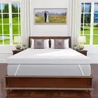 3" Memory Foam Mattress Topper Ventilated Zippered Cover Adjustable Straps New