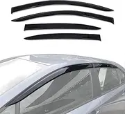 AUSGO Weathershields Compatible with Toyota Corolla Sedan 2019-Onwards, Luxury Weather Shields Window Visors Wind Deflectors Sun Rain Guard 4PCS Set