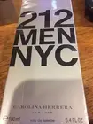 212 by Carolina Herrera * Cologne for Men * 3.4 oz * BRAND NEW IN BOX