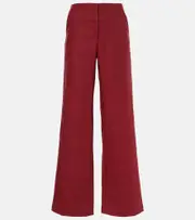 [Faithfull] Faithfull Lulea linen wide-leg pants AU 6 red