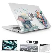 for MacBook Pro 16 inch Case 2021 2022 2023 2024 Release Elephant & Giraffe