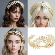 Witch Headband Laurel Charm Bride Greek Golden Leaf Witch Halloween Role Play