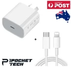 20W USB Type-C Wall Adapter Fast Charger and lighting For iPhone 10 14 Pro iPad