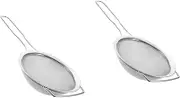 2pcs Stainless Steel Kitchen Sink Strainer Fine Mesh Drain Basket Induction Cooktop Strainer