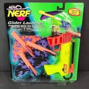 1996 Aero Nerf MOC Glider Launcher Purple Orange Wings Complete Kenner #27739