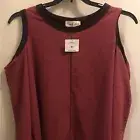 Women’s size Large open shoulder long sleeve top mauve wine color Vine & Love